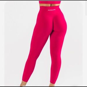 Alphalete amplify leggings (pink)